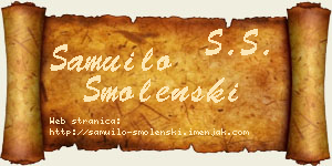 Samuilo Smolenski vizit kartica